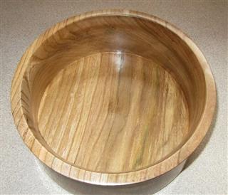 Elm bowl by John Spencer